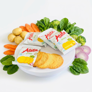 228g Galletas Vegetales Redondas Crujientes Atela con Patata, Zanahoria, Espinaca, Brócoli y Cebolla en Bolsa - Product Image 3