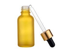 Leere 30ml Glasbehälter ätherisches Öl Luxus matt schwarz bunt Glas Augentropfen Flaschen Fabrik verkauf