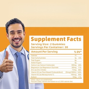Caramelle Gommose al Gusto di Frutta con Vitamina D3 e Magnesio Citrato Senza Glutine e OGM per il Supporto delle Ossa dei Neonati - Product Image 4
