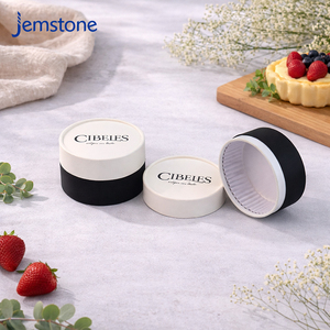 Custom Luxury Cylinder Cake <b>Box</b> Food Grade Cardboard Biodegradable Paper Tube Round Kraft Paper Baking Cheesecake Tube <b>Packaging</b> - Product Image 2