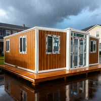 Vente en gros de maisons préfabriquées mobiles en Chine, maison conteneur unique de 20 pieds avec deux chambres et un salon