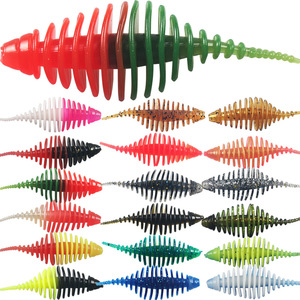 เหยื่อตกปลารูปกุ้งแบบนิ่ม 5 ซม. 1.7 กรัม แบบ Texas Leadless Rig สำหรับตกปลาแบส 10 ชิ้น - Product Image 1