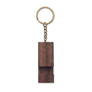Porte-clés en bois de noyer personnalisé pour merchandising - Product Image 4