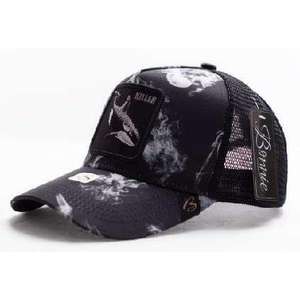 Cappello Trucker Bonnie in Tessuto a Rete, Regolabile, 6 Pannelli, Casual, Traspirante, Impermeabile, con Stampa Sublimatica e Applicazione sul Pannello Frontale - Product Image 1