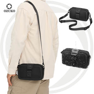 <span class=keywords><strong>Ozuko</strong></span> 9829 Bolso cruzado pequeño con correa ajustable más larga para mujeres y hombres Bolso cruzado Bolso de viaje ligero Bolso de hombro - Product Image 1