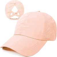 Casquette de baseball unisexe à col croisé réglable pour femme séchage rapide avec tissu en jersey Oxford de style urbain