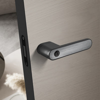 Manija de cerradura de puerta de dormitorio interior ecológica silenciosa minimalista moderna italiana manijas de puerta y ventana