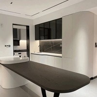 Ensemble complet d'armoires de cuisine design moderne, haute gamme, laque brillante, armoire murale de cuisine moderne