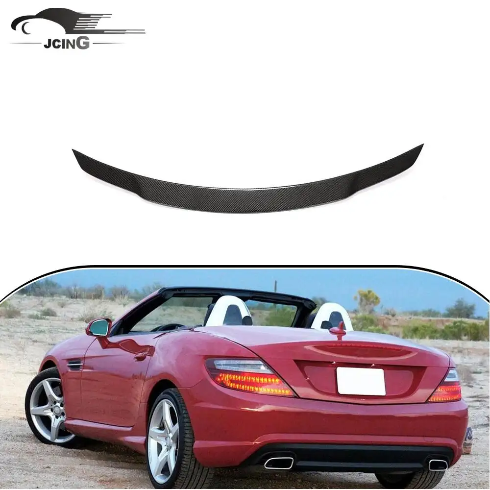 R172 spoiler traseiro de fibra de carbono, asa para porta-malas mercedes benz slk classe slc r172 2011-2019