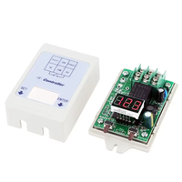 Module de relais temporisé à affichage LED 12V 24V DC, module de relais numérique DIY avec voltmètre, contrôle électronique et boîtier