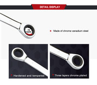 Nouveau kit d'outils à main avec douilles en acier inoxydable de 46 pièces, poignée à cliquet, garantie 1 an, certifié CE/GS/ISO9001, réparation automobile/machine