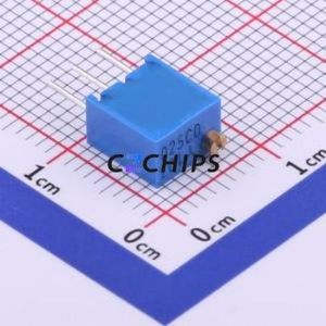 Resistencia Ajustable/Potenciómetro 3266Y-1-103LF SIP-3P, Resistencia de 6.4x4.3mm, 10kOhm, 10%, 250mW, 100ppm ℃ - Product Image 2