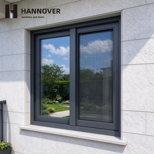 <span class=keywords><strong>HANNOVER</strong></span> Modernes Hochwertiges Aluminium-Legierungs-Horizontalschiebefenster Schalldichtes Design Wetterbeständige Eigenschaften Sicheres Schloss - Product Image 2