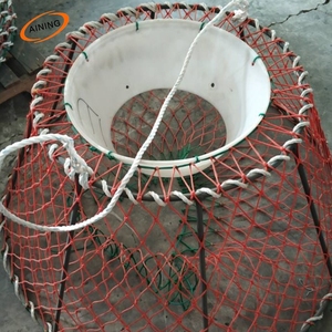 Trampa de cangrejo, langosta, camarón, redes de pesca plegables, negro, pesca plegable - Product Image 3