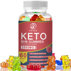 Vente chaude Mère Vinaigre De Cidre De Pomme En Gomme Keto BHB 2000mg Booster Cétogène ACV Gommes Minceur Detox Gummies - Product Image 1