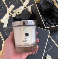 Bougie d'aromathérapie luxueuse, senteur Poire Britannique et Carillon Bleu, fait main, pour la maison, parfum longue durée, idéal pour anniversaire Jo M