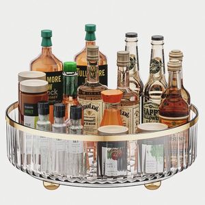 Plastic <b>Kitchen</b> Rotating Sauce Spice Bottle Storage Box Organization Dried Fruit Food Dessert Container Dish Tray Rust Resistant - Product Image 5