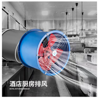 Extracteur d'air de moteur de ventilateur axial ac à haute efficacité ventilateur d'extraction axial industriel ventilateur de ventilation pour la cuisine