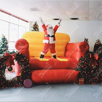 Fauteuil gonflable géant Zhenmei en PVC de 3 mètres de haut pour jeux d'extérieur personnalisés