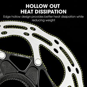 Rotor de frein à <span class=keywords><strong>disque</strong></span> flottant RIRO pour vélo, blocage central, 140 mm/<span class=keywords><strong>160</strong></span> mm, dissipation thermique, rotor de frein à <span class=keywords><strong>disque</strong></span> pour vélo de route et de montagne, CNC - Product Image 3