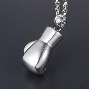 Bijoux en acier au titane <span class=keywords><strong>gants</strong></span> <span class=keywords><strong>de</strong></span> <span class=keywords><strong>boxe</strong></span> hommes pendentif personnalité dominatrice collier collier SP491-SP901 - Product Image 1