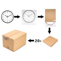 Horloge murale minimaliste moderne avec cadre noir et cadran blanc pour la décoration de bureau et de salle de conférence, mouvement silencieux à quartz, accent central doré
