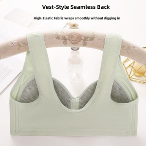 Nuovo Stile Reggiseno <span class=keywords><strong>Allattamento</strong></span> Traspirante <span class=keywords><strong>in</strong></span> Maglia Taglie Forti con Chiusura Frontale Senza Ferretto, Reggiseno Premaman Push-up per <span class=keywords><strong>Allattamento</strong></span> - Product Image 3