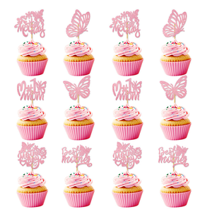 Adornos de Papel para Cupcakes del Día de la Madre, Decoración para Pastel del Día de la Madre - Product Image 6
