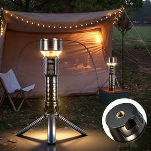 Портативный тактический фонарь EDC с LED-подсветкой 350 лм, пластиковый, для активного отдыха, с зарядкой Type-C, для кемпинга - Product Image 3