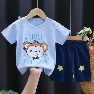 Nouvelle arrivée, vêtements pour enfants en coton personnalisés avec imprimé de dessins animés, vêtements de maison, ensemble de jogging pour enfants, ensemble d'été pour bébés garçons et filles - Product Image 4