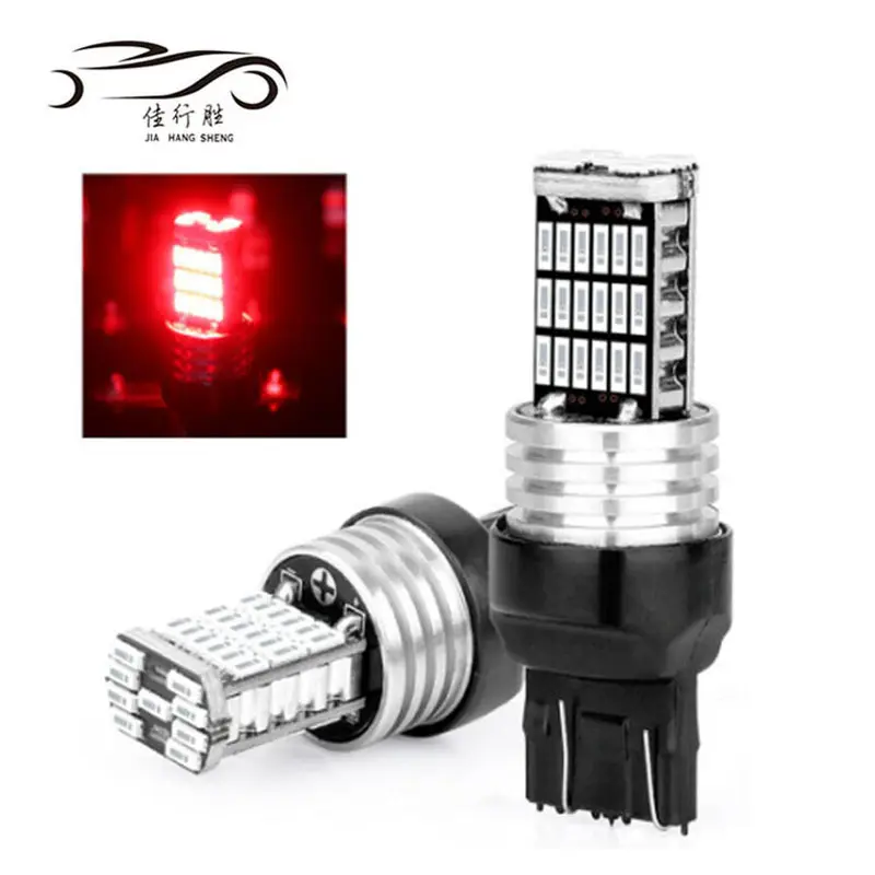 T20 T25 4014 45SMD Lampada 12V 7440 7443 3156 3157 Ha Condotto La Lampadina Bianco Rosso Giallo di Guida Segnale di Girata Del Freno luce