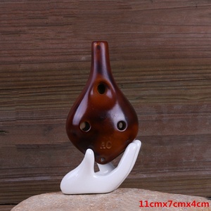 Ocarina en céramique à 6 trous, accordée en Do, instrument à vent traditionnel chinois pour les débutants en musique (vente en gros) - Product Image 3