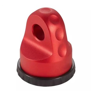 ตะขอเกี่ยวอลูมิเนียม D2604 สีแดง สำหรับตะขอลากรถยูทิลิตี้โพลาริส พร้อมลูกกลิ้งนำทาง 2 รูยึด - Product Image 1