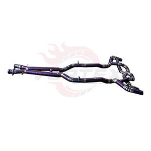Échappement Catback Vortex Titanium Purple Non-Résonné pour Mercedes AMG SLS R197 6.2L V8 avec Système de Double Sortie d'Échappement Violette - Product Image 3