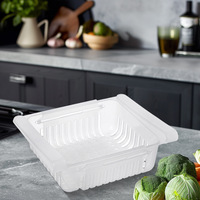 Panier de rangement rétractable pour réfrigérateur, en plastique, pour aliments, fruits, légumes et œufs – Vente chaude