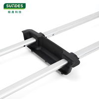 Petite et sûre poignée de chariot télescopique pour poignée de bagage pièces de valise d'extension réglables durables Bagaglio Di Alevatore Di Poli pour rimowa