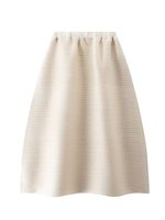 Jupe taille haute pour femme Miyake, design plissé élégant, drapé haut de gamme, mi-longue, pour un style décontracté d'été