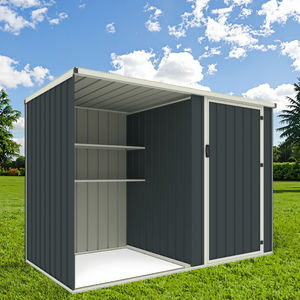 Cobertizo Metálico de Fábrica EF0804(B)-H162, Cobertizo de Almacenamiento para Jardín Exterior con Estantes, Cobertizo de Metal para Patio Trasero, Cuarto de Utilidades - Product Image 2