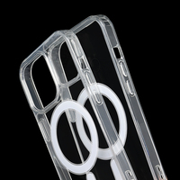Étui de téléphone portable VIETAO personnalisé imprimé transparent antichoc anti-chute magnétique en acrylique/TPU tendance pour 15 Pro Max