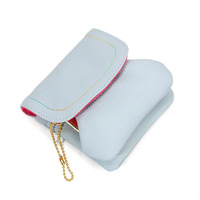 Portefeuille en cuir pour femme FSW482 OEM, portefeuille pour femme avec poche à monnaie, prix bas, portefeuille à trois volets, porte-clés en cuir, mode, court