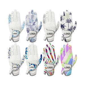 Guantes de Golf de Lujo a Precio de Fábrica, Guantes de Golf de Piel Cabretta con Estampado, Guantes de Golf para Mano Izquierda - Product Image 1