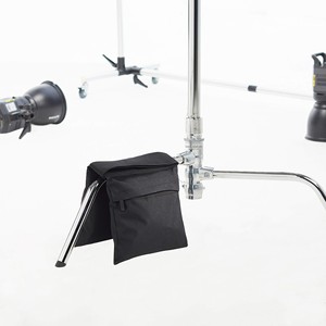Sac de sable pour photographie, pour support d'éclairage et bras articulé, sac de contrepoids en tissu Oxford pour trépied de studio, sac de poids vide pour extérieur - Product Image 3