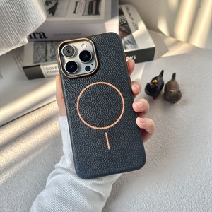 Nouveau <span class=keywords><strong>Coque</strong></span> De Téléphone À La Mode Litchi Texture Mobile Téléphone Cas Couverture Arrière pour <span class=keywords><strong>iPhone</strong></span> 16 <span class=keywords><strong>Pro</strong></span> Max 16e 15 Plus 14 13 Mini 12 <span class=keywords><strong>11</strong></span> X - Product Image 3