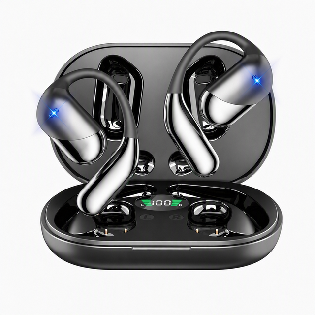 Q16 High Quality Translation TWS Sport Earhook Bluetooth Earphone with CE FCC Rohs Waterproof Wireless in Ear Earbuds
