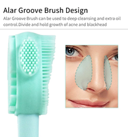 Nouvelle brosse nettoyante faciale multifonctionnelle en silicone écologique pour points noirs, marque privée personnalisée 2026