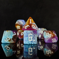 HS DICE Offre Spéciale – Lot de 7 dés polyédriques colorés en acrylique mélangé pour D&D, jeu de société de rôle Dungeons and Dragons