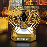 Présentoir porte-alcool blanc à LED, nouvelle cage présentoir bouteilles présentateur vin décoration présentateur