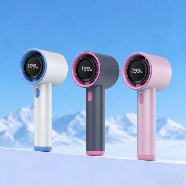 New Design 29000rpm 199 Speed Personal Handheld Fan Holiday Gift USB-C Rechargeable Portable Mini Fan for Travel Concerts
