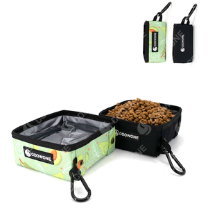Cuencos plegables para cachorros y perros, cuenco de comida con logotipo personalizado, cuencos de <span class=keywords><strong>agua</strong></span> para perros, plato de riego portátil para Alimentación de Mascotas para caminar y viajar - Product Image 4