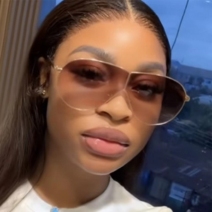 2025 Nuevo Marco grande de Metal una pieza Y2K piloto mujeres <span class=keywords><strong>gafas</strong></span> de sol moda hombres personalizados conducción montar Espejos a prueba de viento sombras - Product Image 1